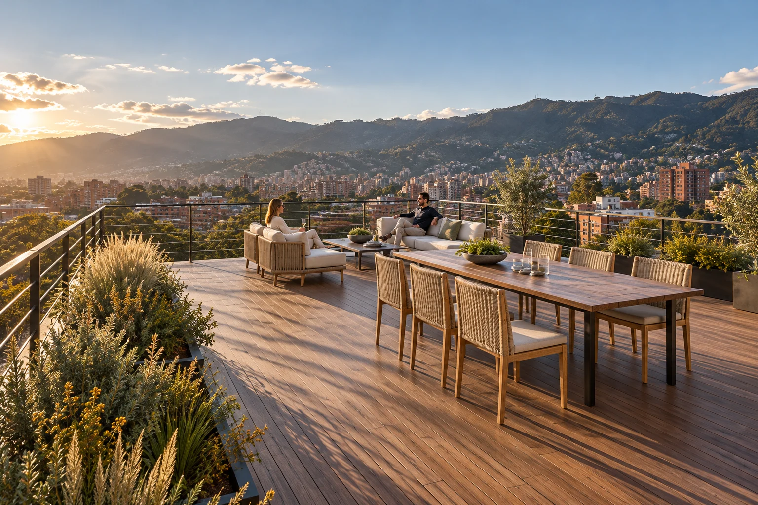 Roof deck — Hillside house