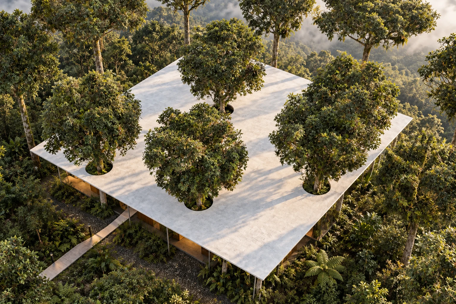Cloud-forest house · concept