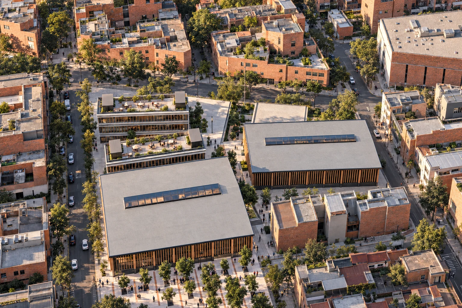Axonometric of the whole — Foro Bogotá
