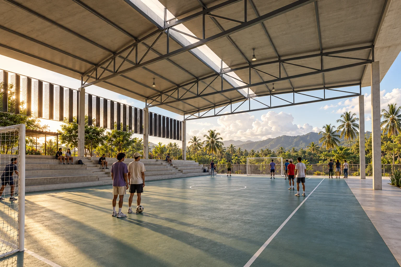 Covered court — Patios de la Sierra