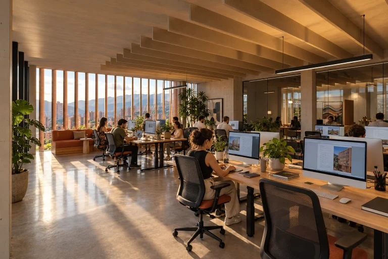 Glass offices