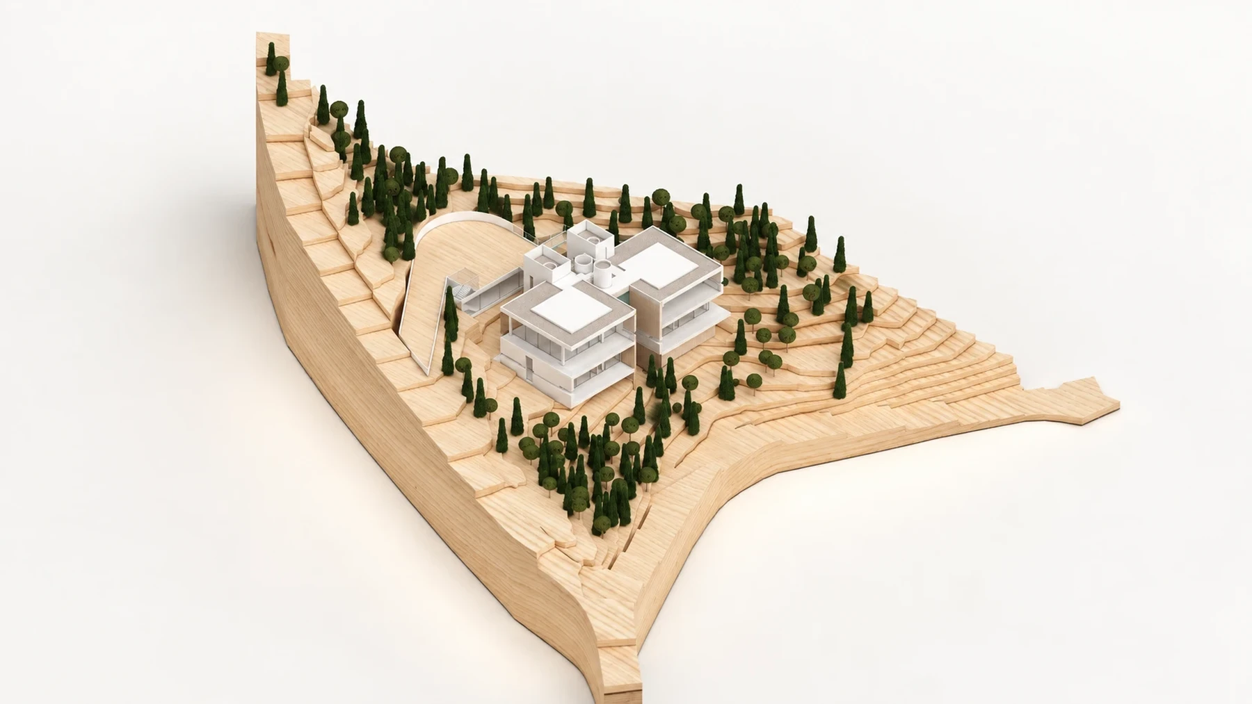Maqueta de la ladera