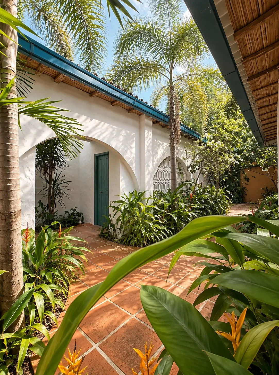 The palm courtyard