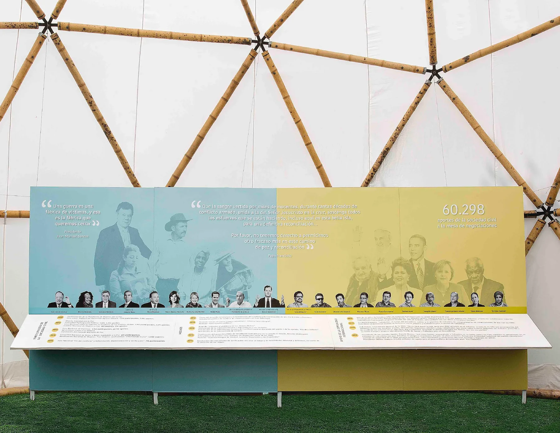 perimeter panels beneath the structure — Peace is with you